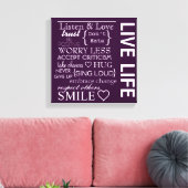 Inspirational Love Vie Enveloppée Toile (Insitu(Salon))