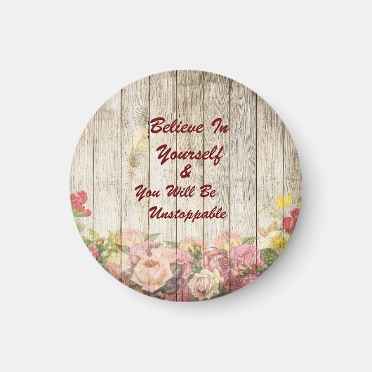 Inspirational Magnet Believe et Instoppable (Devant)