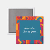 Inspirational Magnet - Bold Abstrait Motif (Recto/Verso)