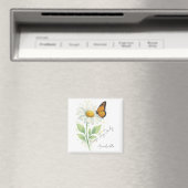Inspirational Magnet - Daisy & Butterfly Magneet (Insitu (Vaatwasser))