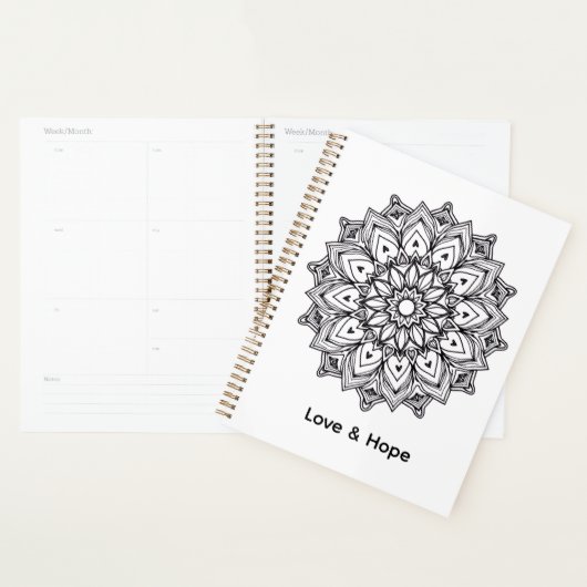 Inspirational Mandala Love & Hope: Planner (Display)