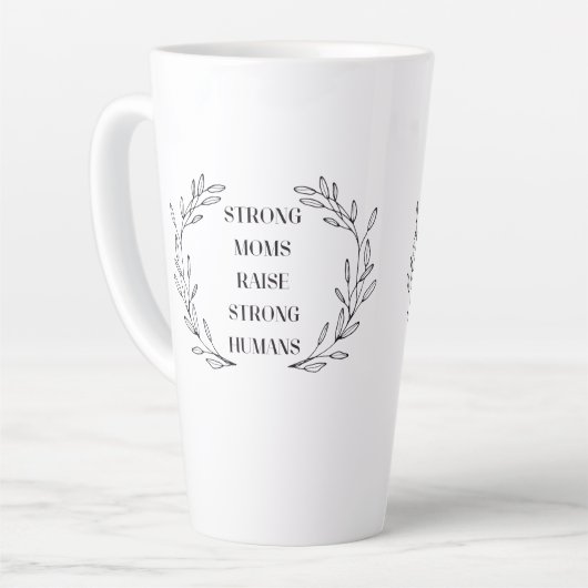 Inspirational Mom Quote Mug Latte Mok (Linkerhoek)