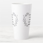 Inspirational Mom Quote Mug Latte Mok (Voorkant)