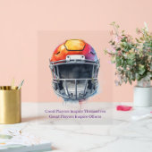 Inspirational Motivational Football Helmet  (Mariage)