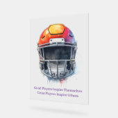 Inspirational Motivational Football Helmet  (Angle)