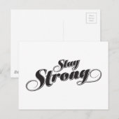 Inspirational Motivational Forte citation Carte po (Devant / Derrière)