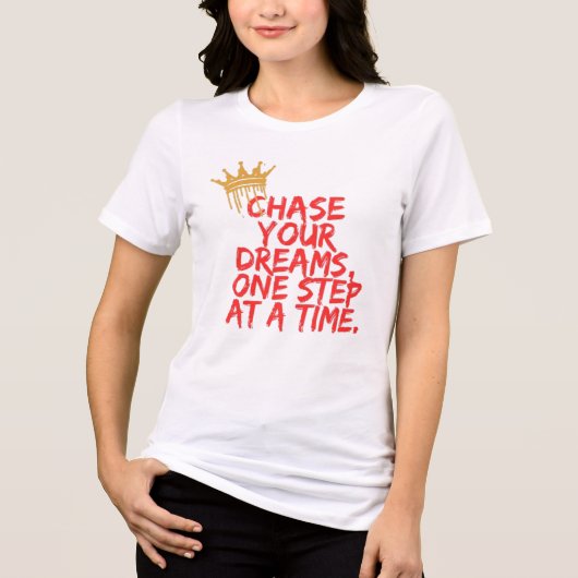 Inspirational Motivational Quotes Design  Tri-Blend Shirt (Voorkant)