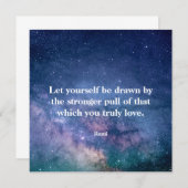Inspirational Motivational Rumi Quote Universe (Voorkant / Achterkant)