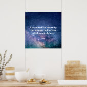 Inspirational Motivational Rumi Quote Universe Poster (Keuken)