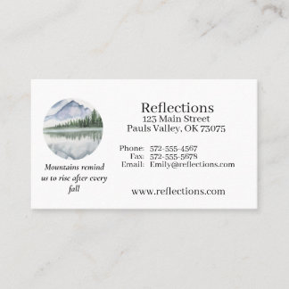 Inspirational Mountain Scene Business Card Visitekaartje