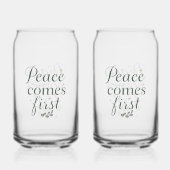 Inspirational "Peace Comes First" Quote (Verso)