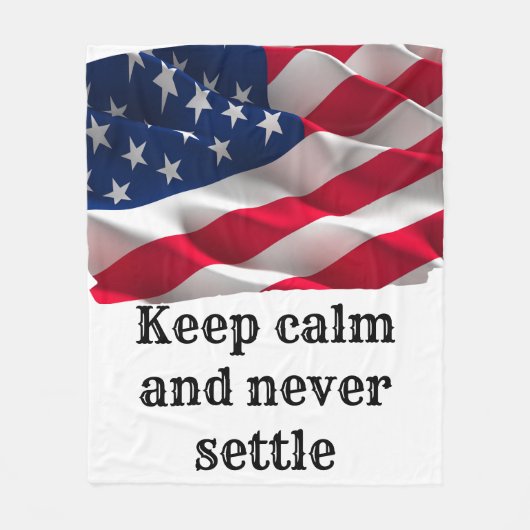 Inspirational phrase fleece deken (Voorkant)