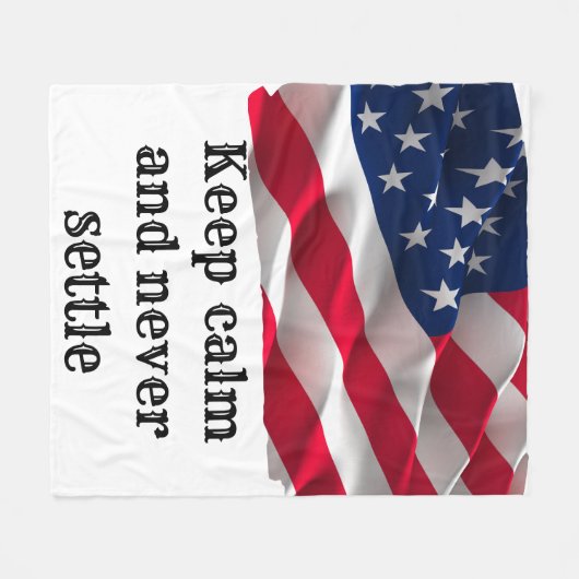 Inspirational phrase fleece deken (Voorkant (Horizontaal))