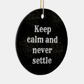 Inspirational phrase keramisch ornament (Rechts)