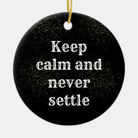 Inspirational phrase keramisch ornament (Voorkant)