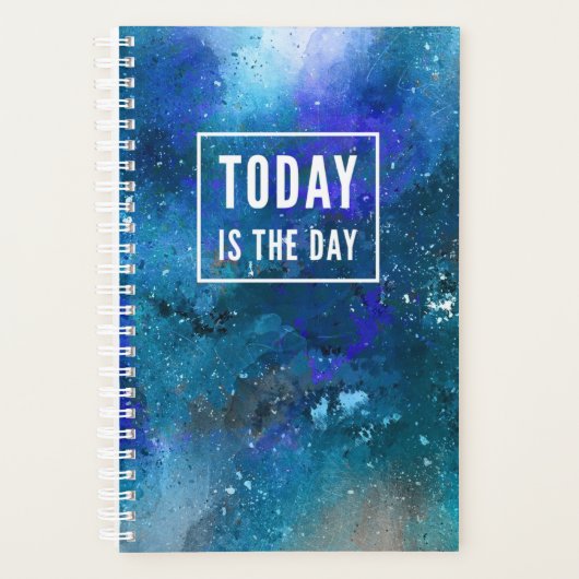 Inspirational Planner : Aujourd'hui est le jour (Devant)