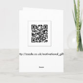 Inspirational Poem Kaart (Achterkant)