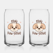 Inspirational Positive Puppy Message Blikvorm Glas (Voorkant)