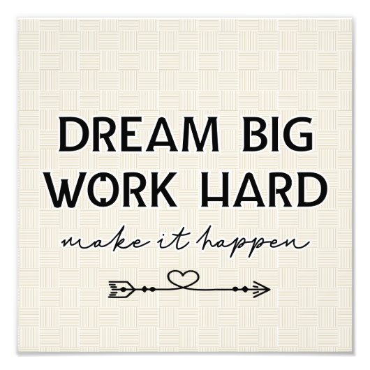 Inspirational Poster Dream Big (Devant)