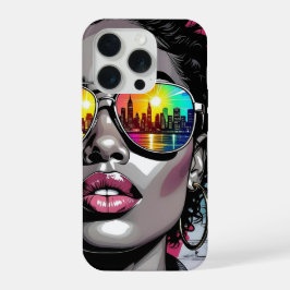Inspirational Quote and City Woman iPhone 15 Pro Hoesje