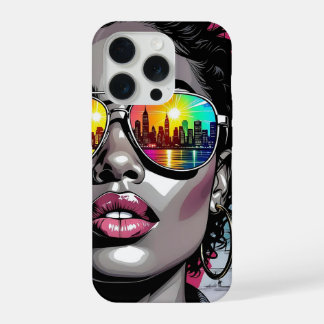 Inspirational Quote and City Woman iPhone 15 Pro Hoesje
