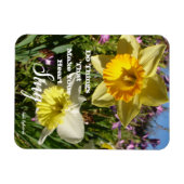 Inspirational Quote Daffodique Flore Magnet (Horizontal)
