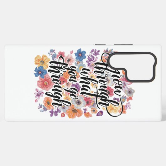 Inspirational Resilience and Strength Message Samsung Galaxy Hoesje (Achterkant horizontaal)