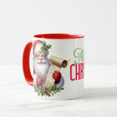 Inspirational Santa Claus Christmas Mug Mok (Voorkant links)