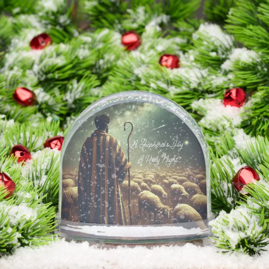 Inspirational Shepherd Flock Snow Globe (Noël)