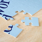 Inspirational Social Work World Quote Blue Legpuzzel (Zijkant)