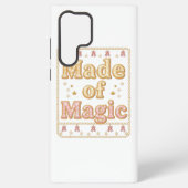 Inspirational Sparkly "Made of Magic" Samsung Galaxy Hoesje (Achterkant)