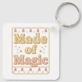 Inspirational Sparkly "Made of Magic" Sleutelhanger (Achterkant)