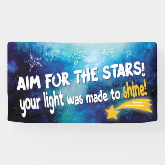 Inspirational Star Teacher Classroom Spandoek (Horizontaal)