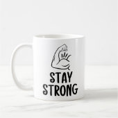 Inspirational 'Stay Strong' Coffee Cup Koffiemok (Links)