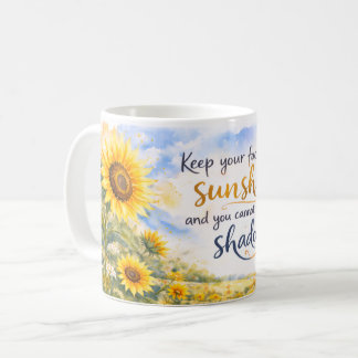 Inspirational Sunflowers – Watercolor Sunflower Koffiemok