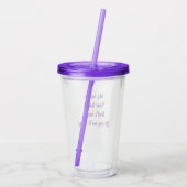 Inspirational Tumbler Acryl Drinkbeker (Achterkant)