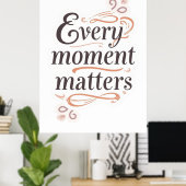 Inspirational typography art poster (Thuiskantoor)