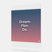 Inspirational Wall Art - "Dream. Planifiez. " - Mi (Angle)