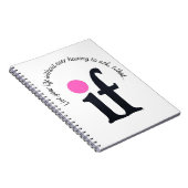 Inspirational 'What if' Notepad Notebook Notitieboek (Rechterzijde)