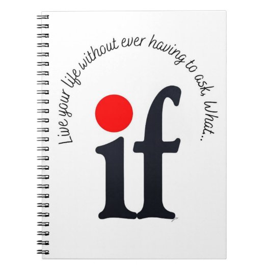 Inspirational 'What if' Notepad Notebook Notitieboek (Voorkant)