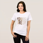 Inspirational Women's Empowerment Tri-Blend Shirt (Voorkant volledig)