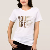Inspirational Women's Empowerment Tri-Blend Shirt (Voorkant)