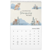 Inspirational words artist Flowers Watercolor Art  Kalender (Jan 2026)