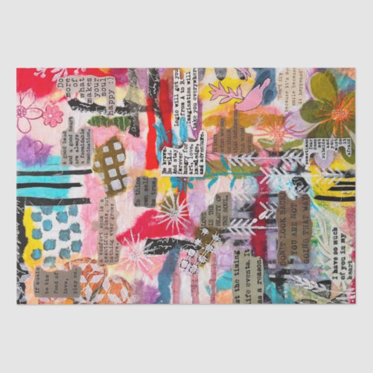 Inspirational Words Mixed Media Tissue Paper Tissuepapier (Voorkant)