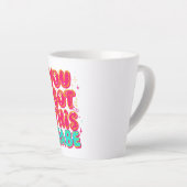 Inspirational "You Got This Babe" Empowerment Latte Mok (Rechterhoek)