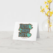 Inspirationnel : Carte blanche Foi, Espoir et Amou (Fleur jaune)