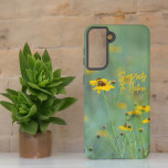 Inspirationnel Isolé Fleurs sauvages Jaunes<br><div class="desc">Ce boîtier de téléphone conçu sur photo est isolé d'un patch de fleurs sauvages jaunes dans un champ ouvert. Personnalisez le texte, supprimez le texte ou modifiez-le à l'aide de l'outil de conception pour sélectionner le style, la taille et la couleur de police que vous préférez. Photo ©Patricia AZ Phillips....</div>