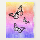 Inspirationnel papillons arc-en-ciel Monogramme (Dos)