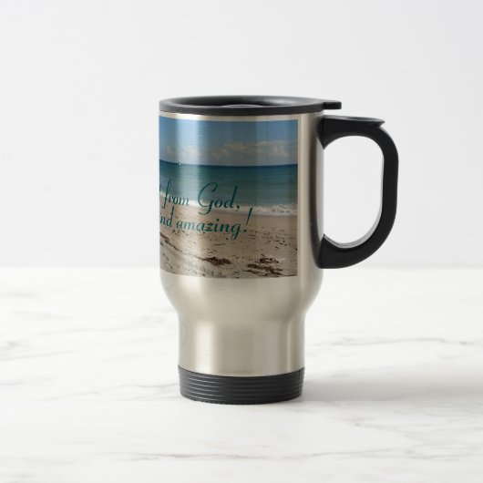 Inspirationnel, Scène Océanique, Mug Voyage (Droit)