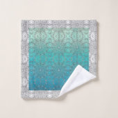 Inspirations de paon (Gant de toilette)